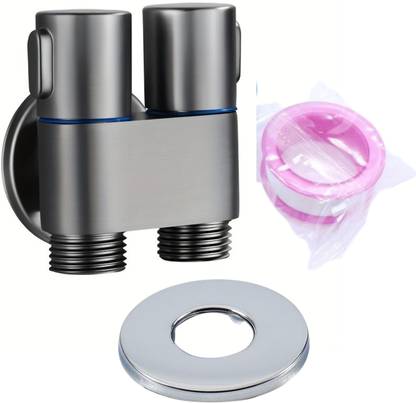 Kickzu by Kickzu 1-In-2 Out Dual Control Valve, Bathroom Faucet Double Handle Dual Control Faucet Set
