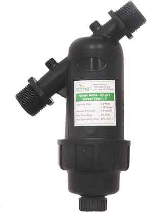 Raizing Water Tank Filter-1? (32 mm) | Screen Filter (Y-Type Filter) |120 Mesh or 130 Micron | Made in India Tap Mount Water Filter