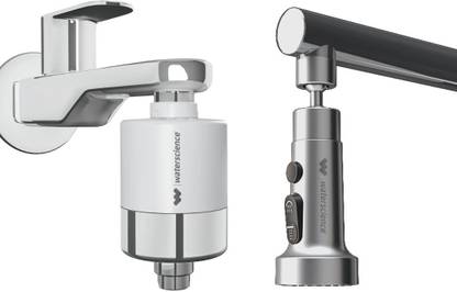 Water Science Shower and Tap Filter for Hard Water + Tap Extender Tap Mount Water Filter