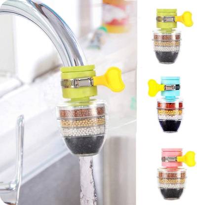 Crowd Clicks Six Layer Activated Carbon Water Tap Filter Tap Mount Water Filter