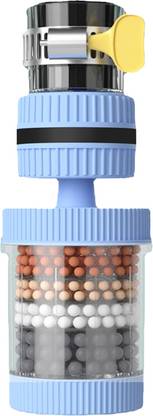 Crowd Clicks ® Six Layer 360° Rotating Activated Carbon Faucet Water Filter Tap Mount Water Filter