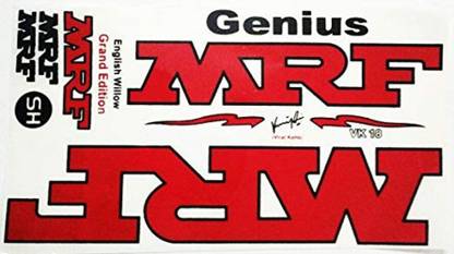 Sanjith GRAND EDITION VIRAT KOHLI SIGN ADHESIVE Bat Sticker (Red) Bat Sticker