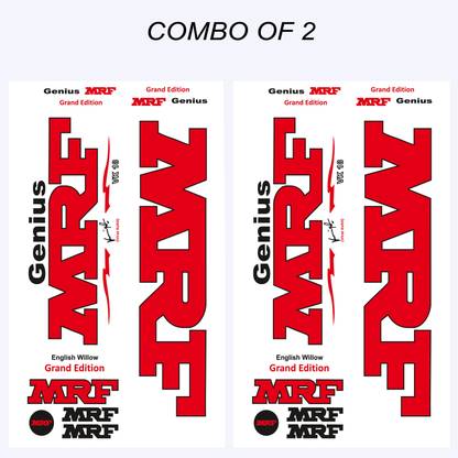 mrf cx MRF Genius Bat Sticker premium quality (Pack of 2) Bat Sticker