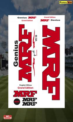 Factoryvala Original Mrf Cricket Bat Sticker For Bat Size 5,6,Full Bat Sticker