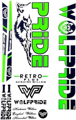WOLF PRIDE WP R-PLUS GREEN CRICKET BAT STICKER Bat Sticker