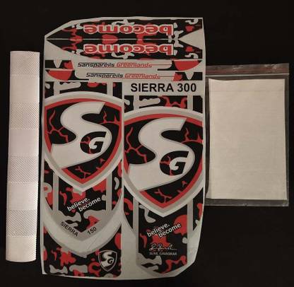 weR Combo SG Cricket Bat Sticker And Grip+Anti Scuff Sheet Bat Sticker
