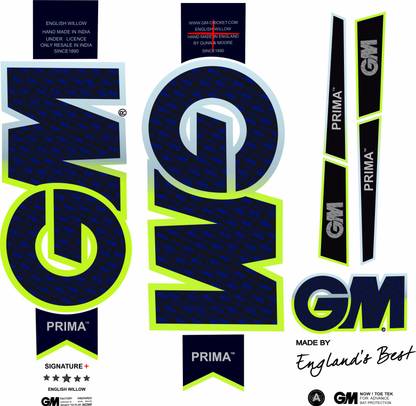 CANDLE Prima Signature English Willow Cricket Bat Sticker Bat Sticker