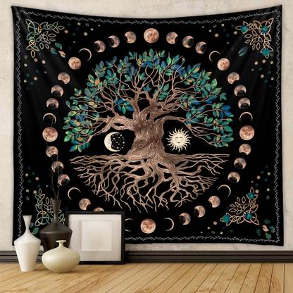 ELEPHANTBOAT Tree of Life Tapestry Wall Hanging, Wishing Tree Aesthetic Tapestries Tree of Life Tapestry
