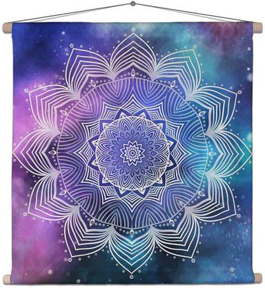 Artzfolio Abstract Traditional Motifs Element Canvas Tapestry Scroll Art 24 x 24 inch Printed Tapestry