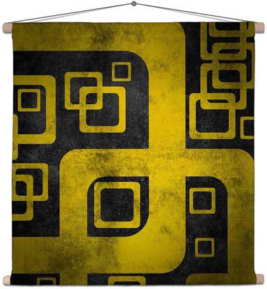 Artzfolio Grunge Geometric Background Canvas Tapestry Scroll Art 24 x 24 inch Printed Tapestry