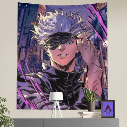 ComicSense Jujutsu Kaisen Anime Limitless Tapestry for Home Bedroom Living Room - 56 x 46 Inches Tapestry