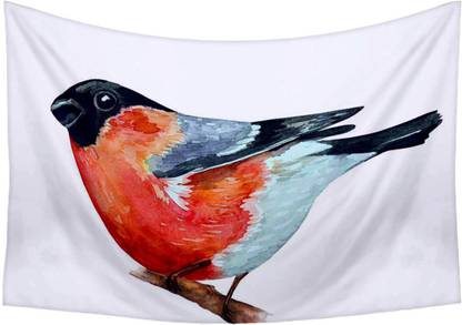 Artzfolio Watercolor Bird Canvas Fabric Tapestry 50.3 x 35.4 inch (128 x 90 cms) Digital Art Tapestry