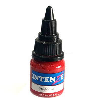 Intenze Bright Red 0.5oz Tattoo Ink