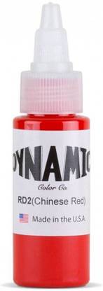 DYNAMIC Chinese Red Tattoo Ink Bottle 1oz Tattoo Ink