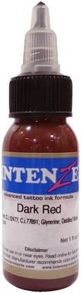 Mumbai Tattoo INTENZE INK DARK RED 1oz Tattoo Ink