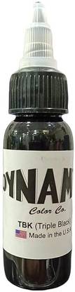 DYNAMIC Triple Black Tattoo Ink - 1 oz. Bottle Tattoo Ink