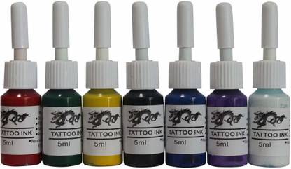 Mumbai Tattoo Natural Pigment Seven Color Tattoo Ink Set Tattoo Ink