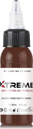 Shield plus Xtreme Flesh Tone Extra Dark Unlock Realistic Skin Colors Tattoo Ink