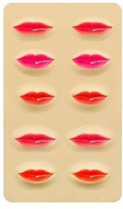 Misty Alle one 3d lips sheet makeup and tattoo learning fake skin lips Temporary Tattoo Kit