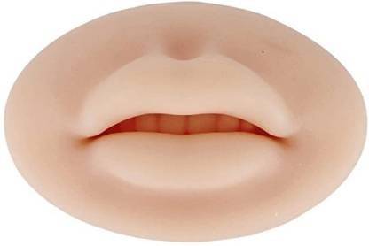 SBM MART Silicon Fake Lips Elastic Real Skin Touch Feeling 3D Silicone Lips for Practice Permanent Tattoo Kit