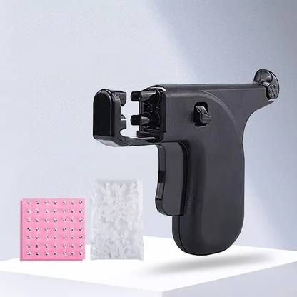 Headshot Ear Piercing Gun Instrument with 98pcs Studs for Piercing Ears, Nose and Navel Permanent Tattoo Kit