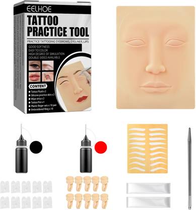 HASTHIP Eyebrow Tattoo Set For Men Eyebrow Pigment Practice Skin Tattoo Pen Temporary Tattoo Kit