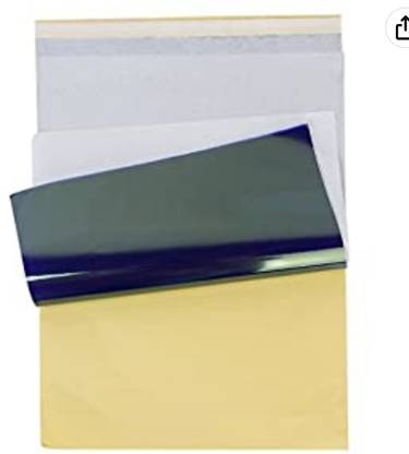Forver tattoo Tattoo Spirit Stencil Tracing Paper 5 sheets. Good quality paper 5 pic Permanent Tattoo Kit