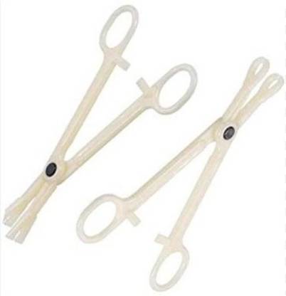 Shield plus DISPOSABLE FORCEP SET OF 2 (TRIANGLE FORCEP & ROUND FORCEP) Permanent Tattoo Kit
