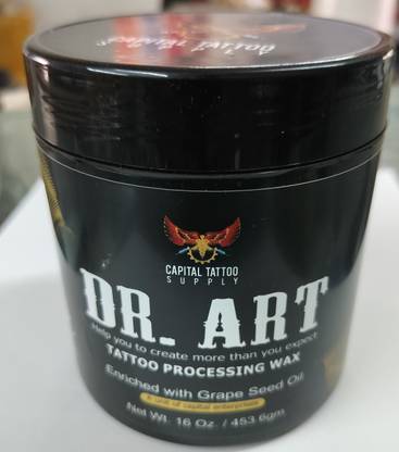 tattoo Dr.ART TATTO PROCESSING WAX 16oZ/453.6gam. A&D after care Permanent Tattoo Kit