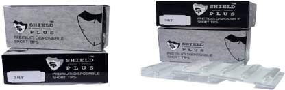 Shield plus 3RT(25PCS) & 5RT (25PCS) TATTOO NOZZLE TIP (TOTAL 50 PIECES) Permanent Tattoo Kit