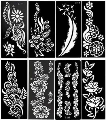 JMC Heena Stencil Temporary Temporary Tattoo Kit