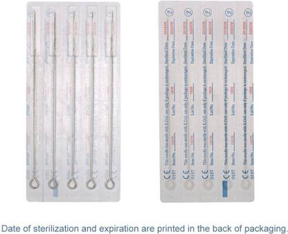 Shield plus Tattoo Needle Mix Set (3RL+5RL+7RS+9RS) (Each of 5Pieces) Disposable Round Liner, Round Shader Tattoo Needles