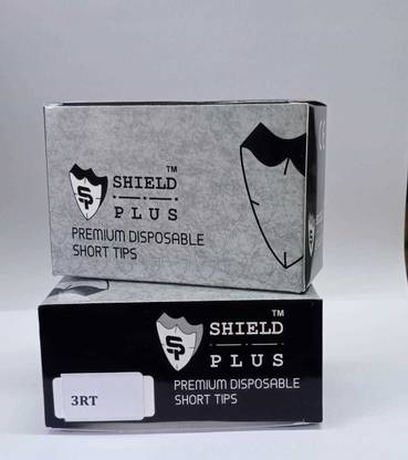 Shield plus TATTOO 3RT DISPOSABLE TIP (50 PCS) Disposable Round Shader, Round Liner Tattoo Needles