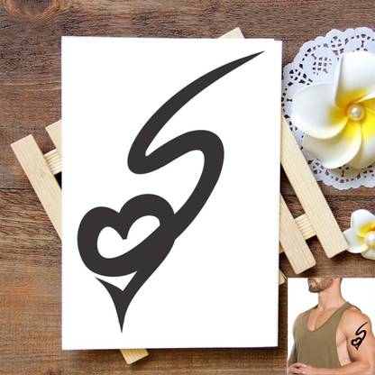 voorkoms Heart Love S Name Tattoo Sticker For Male And Female Tattoo Body Tattoo Sticker