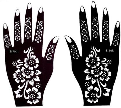 amazinghub MGEDGE Mehendi Stencil | Mehendi Sticker Design | Henna Sticker | Heena Stencil