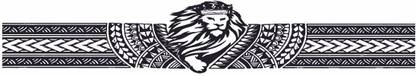 surmul Lion Full Hand Tribal Design Hand Band Temporary Tattoo Sticker