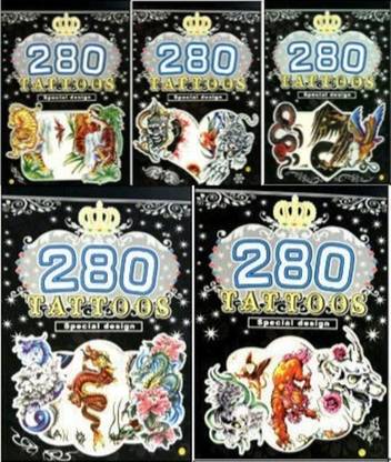 V D Sales 300 pcs flower butterfly tattoos [pack of 5 ]