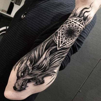 Vanvati Lion Hand Band Tattoo For Male And Female Tattoo Sticker
