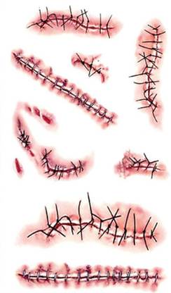 Ordershock Fake Cut Tattoo Stickers For Male And Female Tattoo Body Art