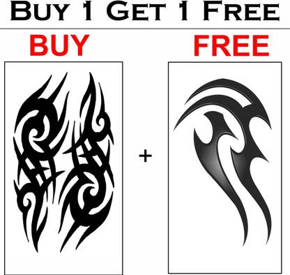 voorkoms Tribal Tattoo Waterproof Men and Women Family Temporary Body Tattoo