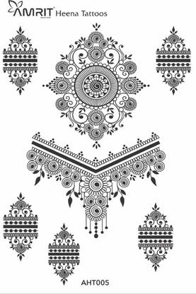 Rangdar Amrit Mehandi Amrit Henna Tattoo AHT005 Black