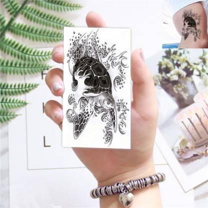 Temporary Tattoowala Turtle Design Tattoo Temporary For Male And Female Waterproof
