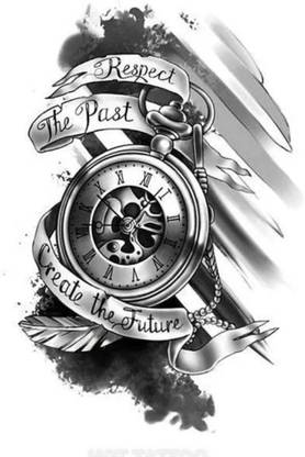 voorkoms time watch tattoo respect the past create the future