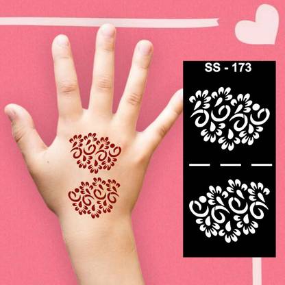 Ordershock Small Mehndi Design Sticker for Boys and Girls with Fun Patterns
