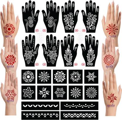 APCUTE henna figure tools stamp Set of 22 pieces