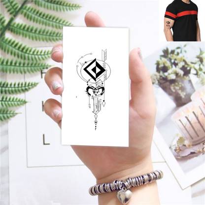 Temporary Tattoowala Geometric Aries Tattoo For Male And Female Waterproof