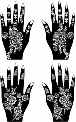 Vanvati Easy To Use Mehndi Stickers Combo For Quick Festive Prep Pack Of 2