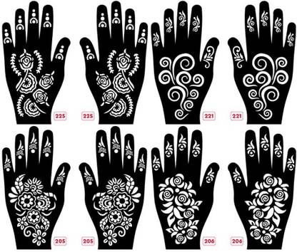 APCUTE Mehendi stencil for hand