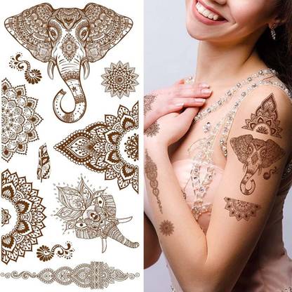voorkoms Voorkoms henna tattoo Design feel realistic mehndi color Design