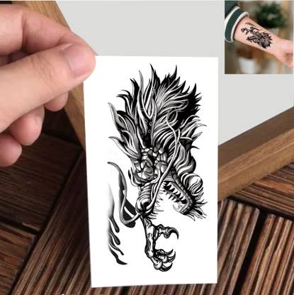 Vanvati Roaring Anger Dragon Temporary Tattoo